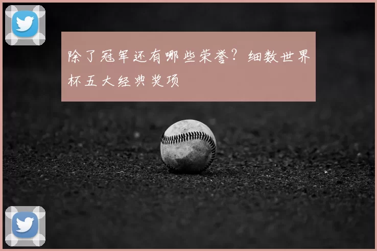 除了冠军还有哪些荣誉?细数世界杯五大经典奖项