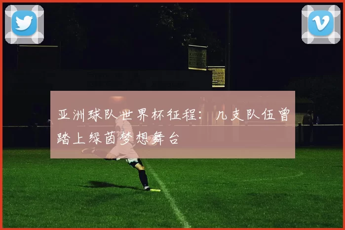 亚洲球队世界杯征程：几支队伍曾踏上绿茵梦想舞台